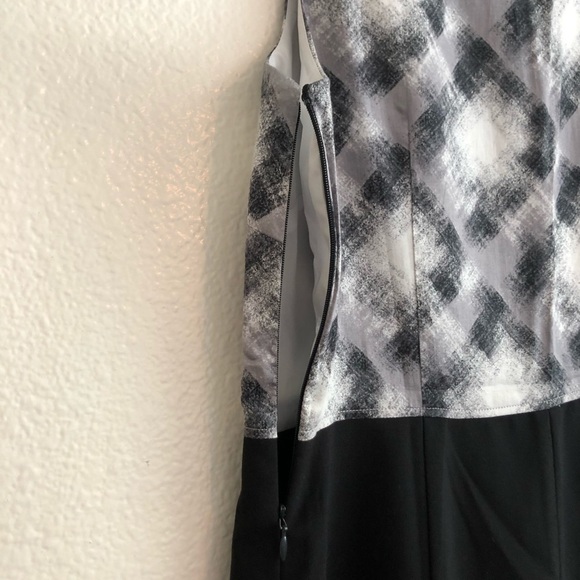 NWT Ann Taylor Grey And Black Dress - Picture 6 of 8